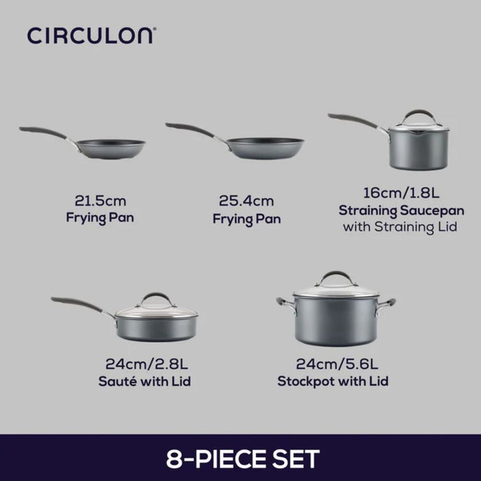 Circulon ScratchDefense A1 Cookware Set - 8 piece