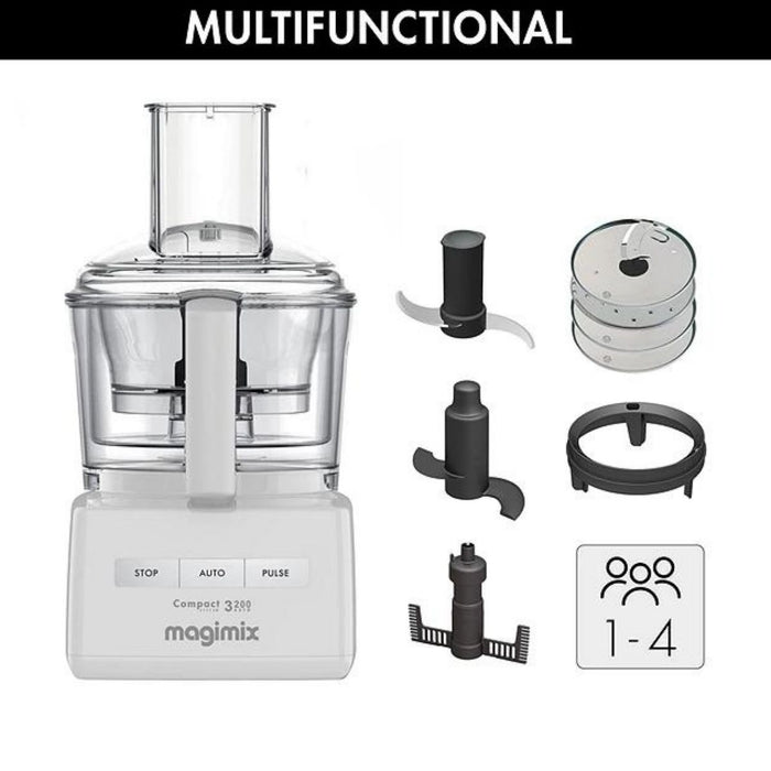 Magimix Compact 3200 Food Processor - White