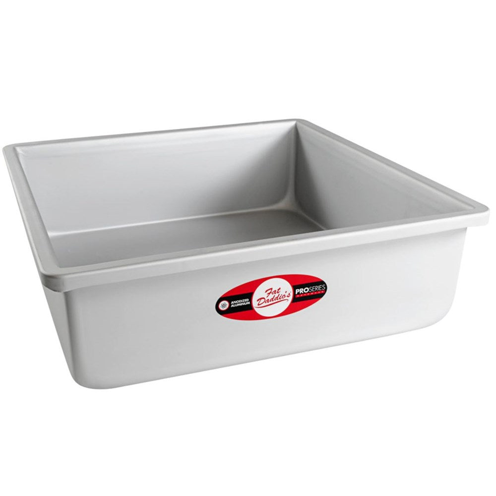 Fat Daddios Square Solid Bottom Cake Pan - 3 inch deep - 6 Sizes — Cookware