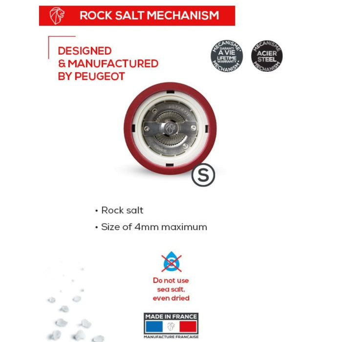 Peugeot Line Electric uSelect Salt Mill - Aluminium - 15cm