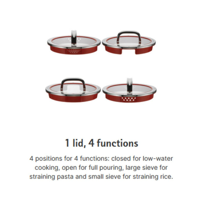 WMF Function 4 High Casserole With Lid - 3 Sizes