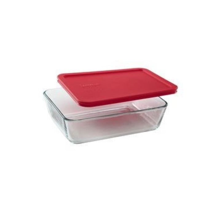 Pyrex Simply Store Rectangle Glass Container with Lid - 6 Cup /  1.5L