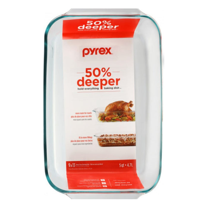 Pyrex Deep Glass Baking Dish 4.7L