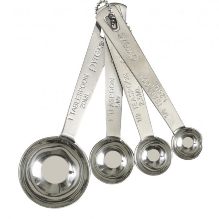 Pyrex Platinum  Stainless Steel Measuring Spoon 4pc Set