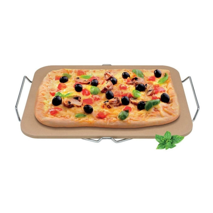 Avanti Rectangular Pizza Stone with Rack