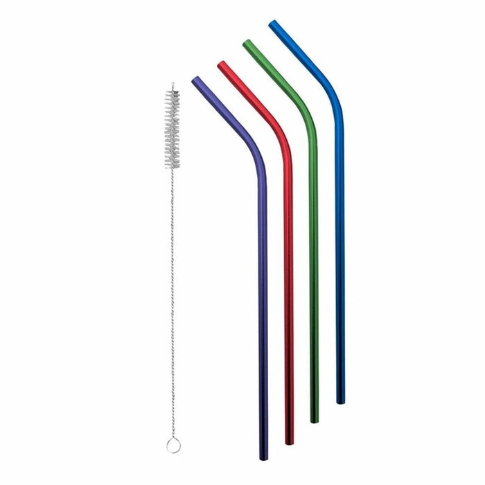 Avanti Stainless Steel Straws with Brush Set - 4 Piece