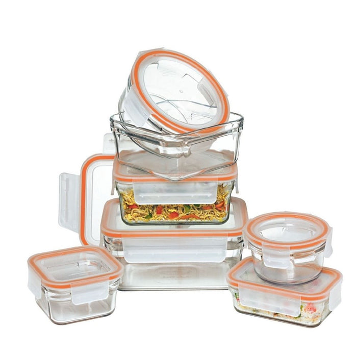 Glasslock Oven Safe Rimless Container Set - 7 Piece
