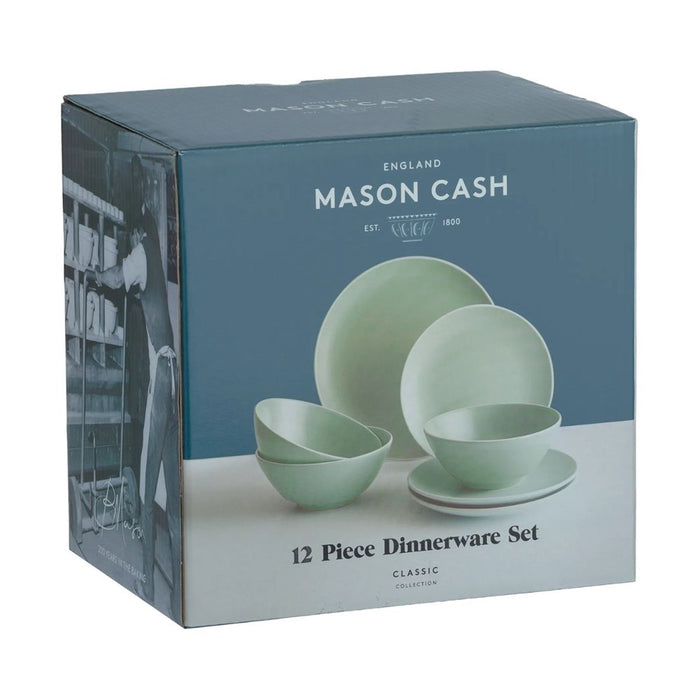 Mason Cash Classic Collection Green Dinner Set - 12 Piece