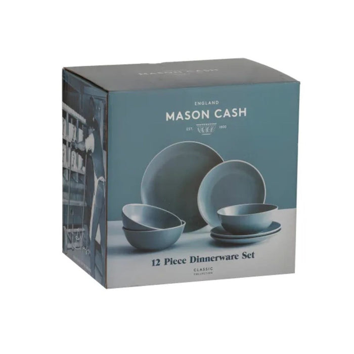 Mason Cash Classic Collection Grey Dinner Set - 12 Piece