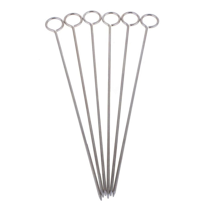 Appetito Chrome Skewers 25cm - Set of 6