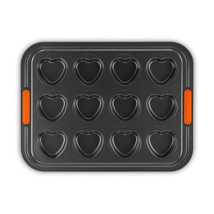 Le Creuset Toughened Non-Stick Heart Tray - 12 Cup