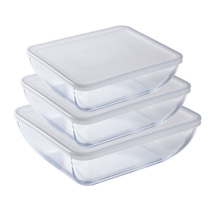 O'Cuisine 6 Piece Storage Set (3 Dishes + 3 Lids)