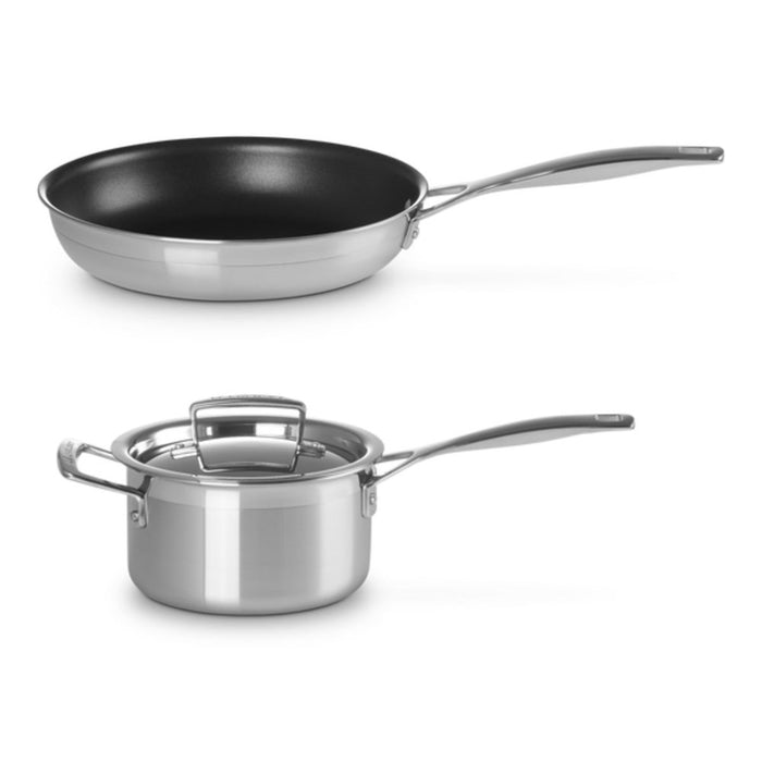 Le Creuset 3 Ply Stainless Steel Cookware Set - 3 Piece