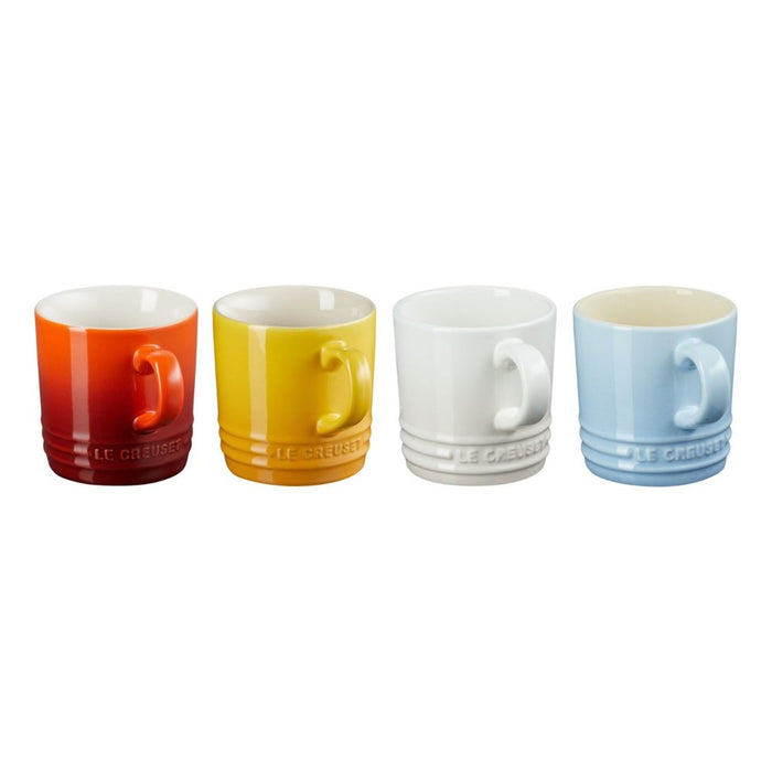 Le Creuset Stoneware Elements Cappuccino Mug 200ml - Set of 4