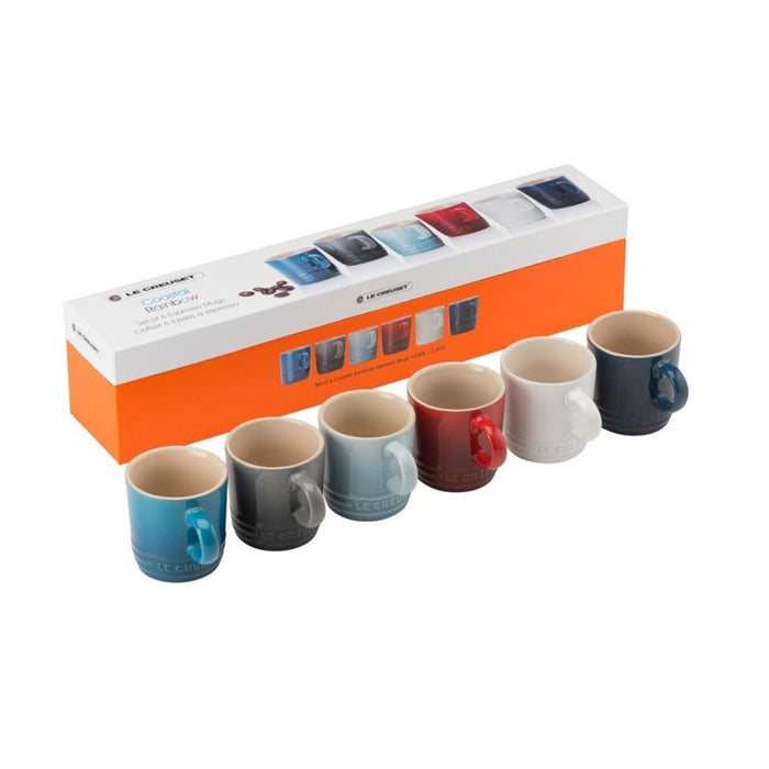 Le Creuset Stoneware Espresso Mugs 100ml - Set of 6