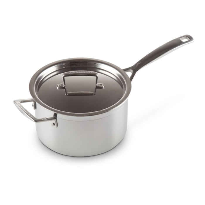 Le Creuset 3 Ply Stainless Steel Saucepan with Lid - 20cm