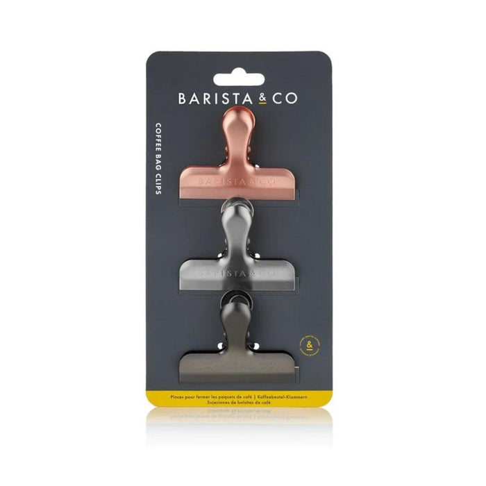 Barista and Co Coffee Bag Clips set of 3 - Electric Metals