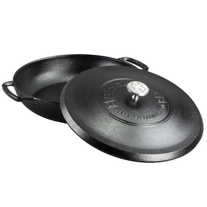 Lodge Cast Iron Blacklock Braiser with Lid - 3.7L - FREE 18cm Lodge Blacklock Skillet with each one sold while stocks last!