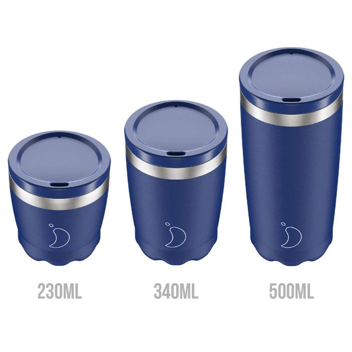 Chilly's Double Wall Insulated Coffee Cup Matte Blue - 230ml