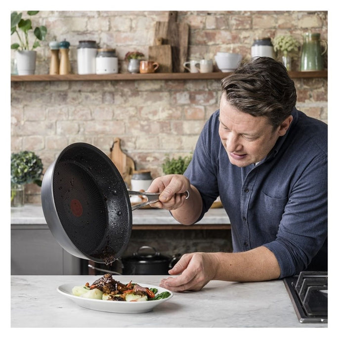 Jamie Oliver Cooks Classic Induction Hard Anodised Fry Pan - 30cm