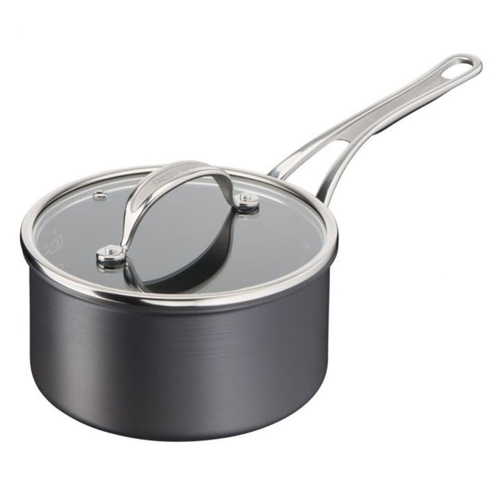 Jamie Oliver Cooks Classic Induction Hard Anodised Saucepan with Lid - 18cm