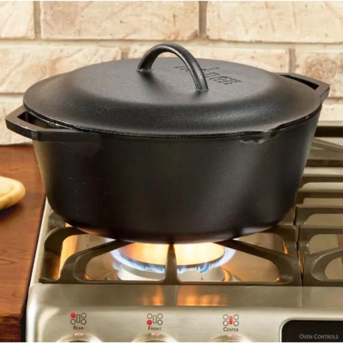 Lodge Cast Iron Dutch Oven with Loop Handle - 6.6L