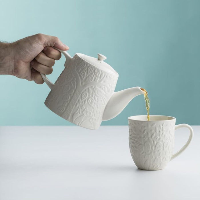 Mason Cash 'In The Forest' Teapot White - 1L