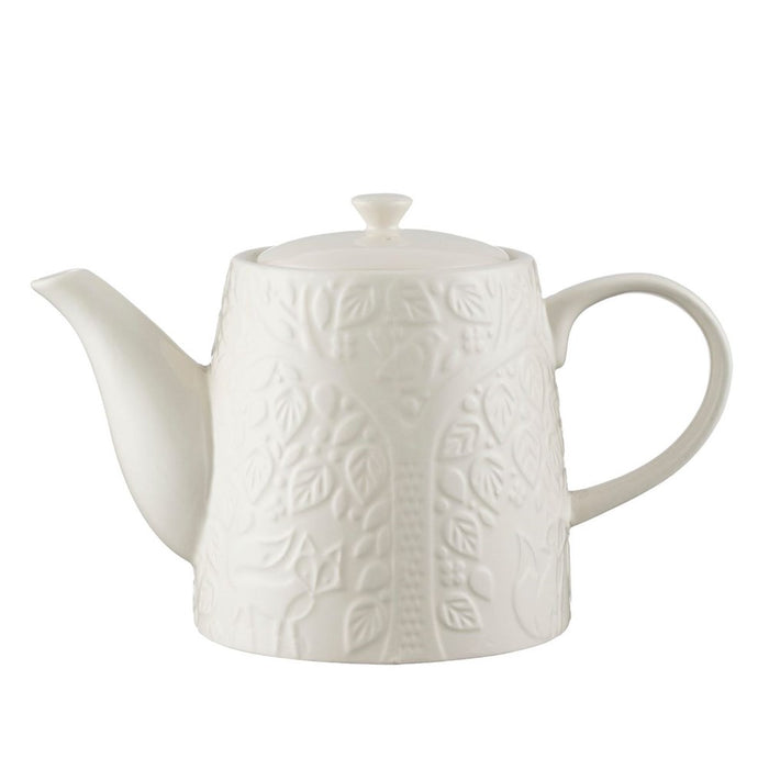 Mason Cash 'In The Forest' Teapot White - 1L