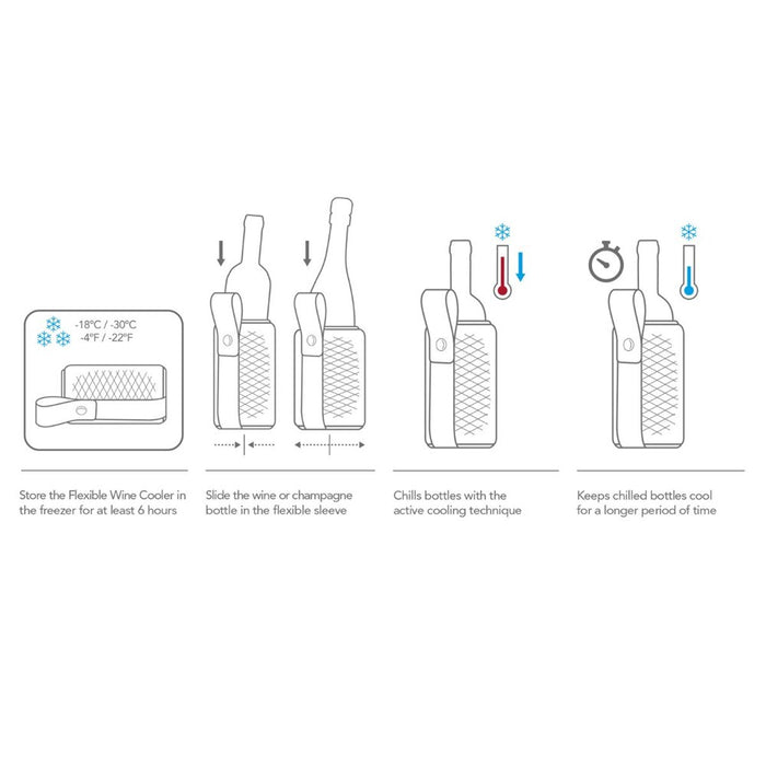 Vacu Vin Flexible Wine Cooler Artico Sleeve