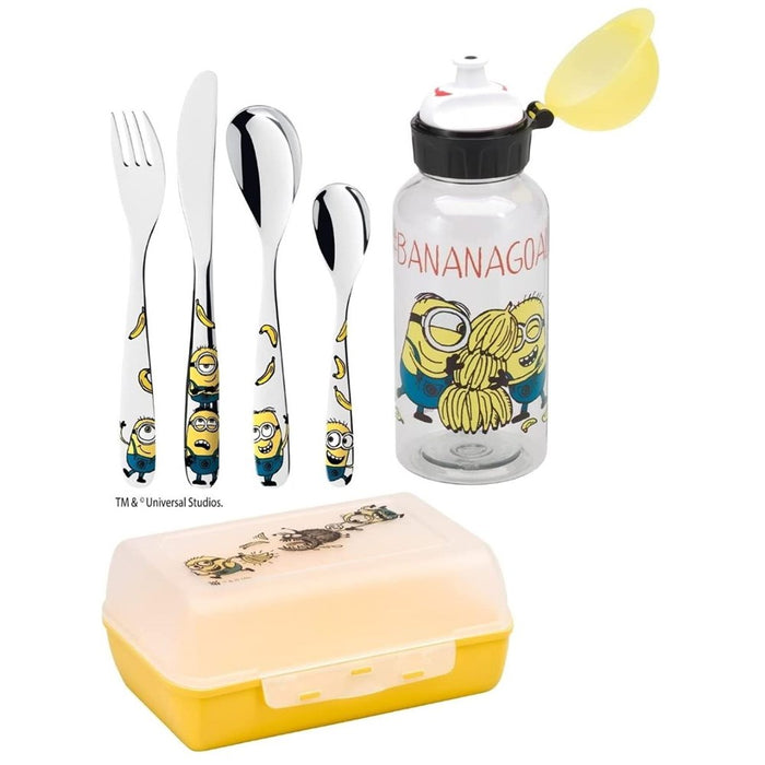 WMF Children's Minion Cutlery, Lunchbox and Bottle Set