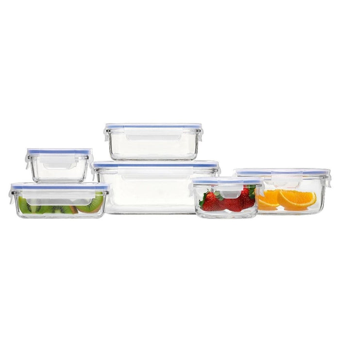 Glasslock Round Tempered Glass Food Container - 400ml